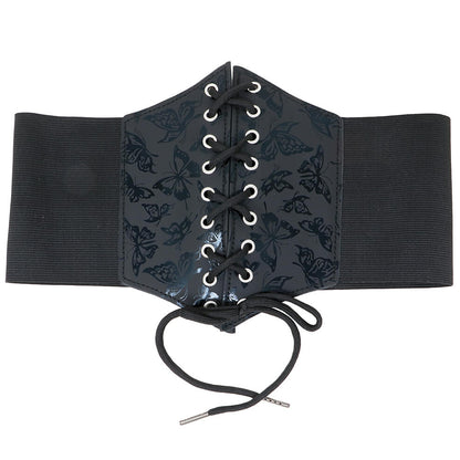 Corset Noir Papillons