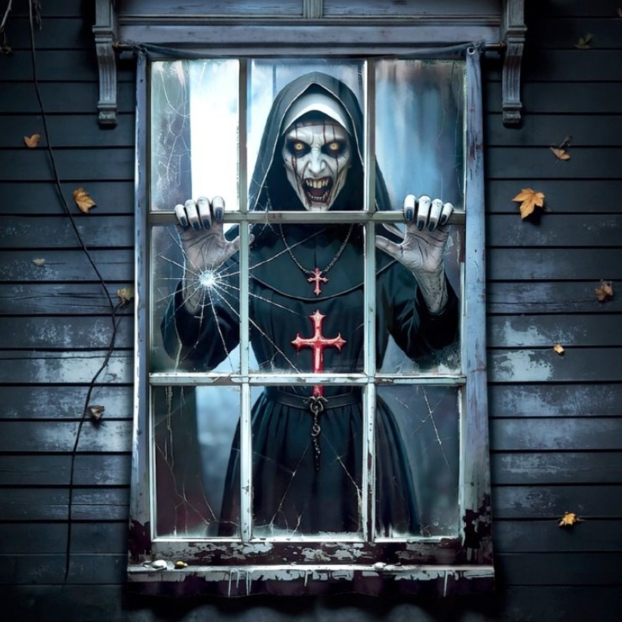 Rideau de nonne Halloween