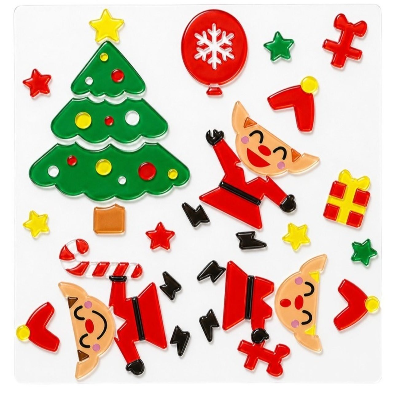 Décoration en gel Elfes de Noël