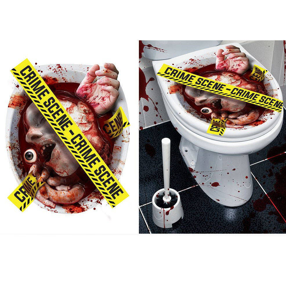 Décoration WC "SCÈNE DE CRIME"