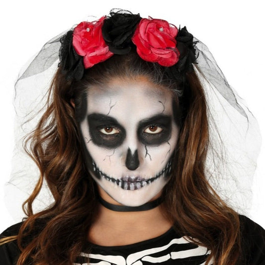 Serre-tête de Catrina Bicolore avec Voile