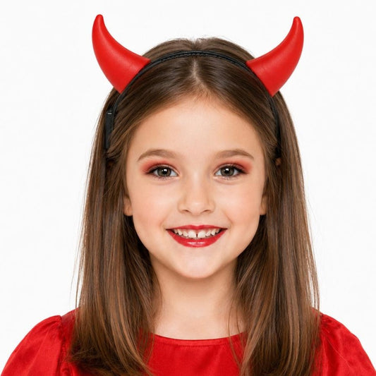 Diadème de Diablesse Rouge Lumineux pour enfant
