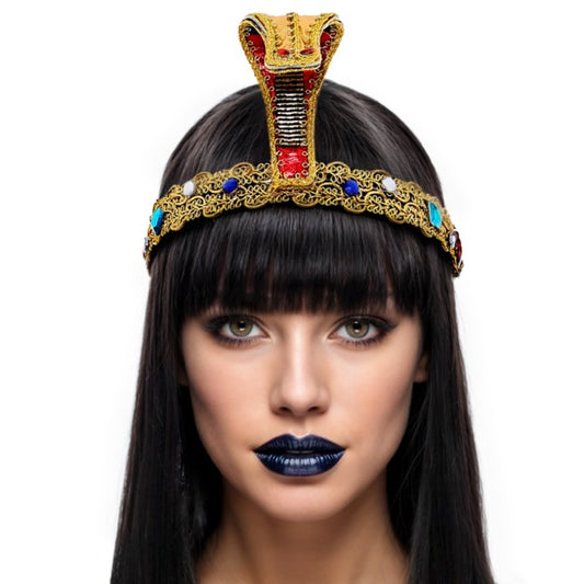 Diadème Égyptien Serpent Brillant