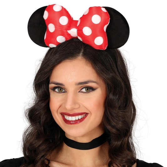 Bandeau Minnie avec Oreilles et Nœud