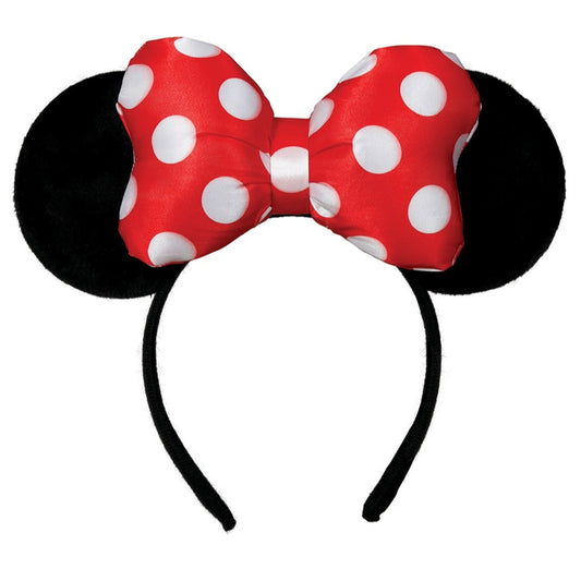 Bandeau Minnie avec Oreilles et Nœud