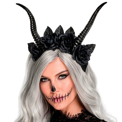 Diadème de Reine Noire Cornes
