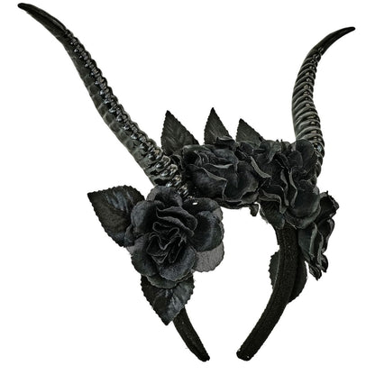 Diadème de Reine Noire Cornes