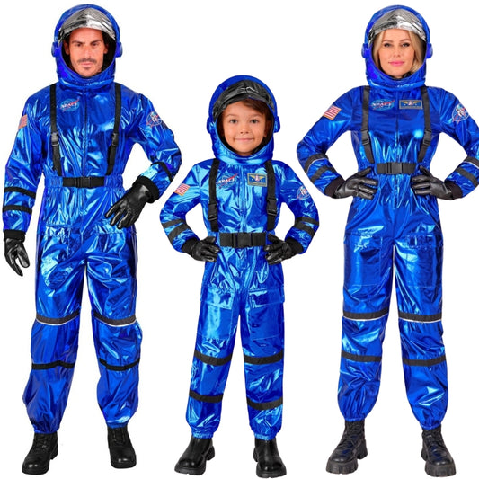 Déguisements de groupe d’Astronautes Space bleu