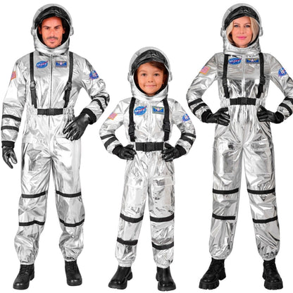 Déguisements en groupe d’Astronautes Space argenté