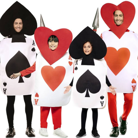 Déguisements en groupe de Cartes Cœurs et Piques