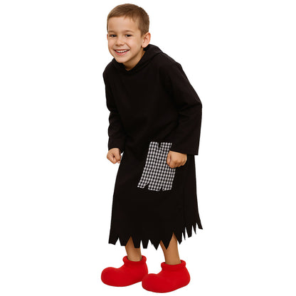 Disfraces en grupo de Duendes Azules y Brujo