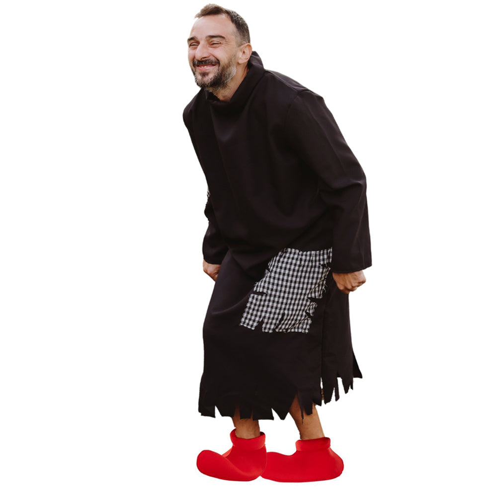 Disfraces en grupo de Duendes Azules y Brujo