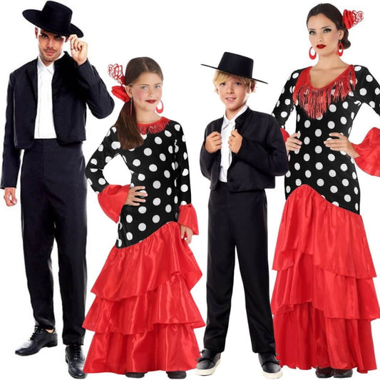 Déguisementes en groupe de Flamencas et Cordoues