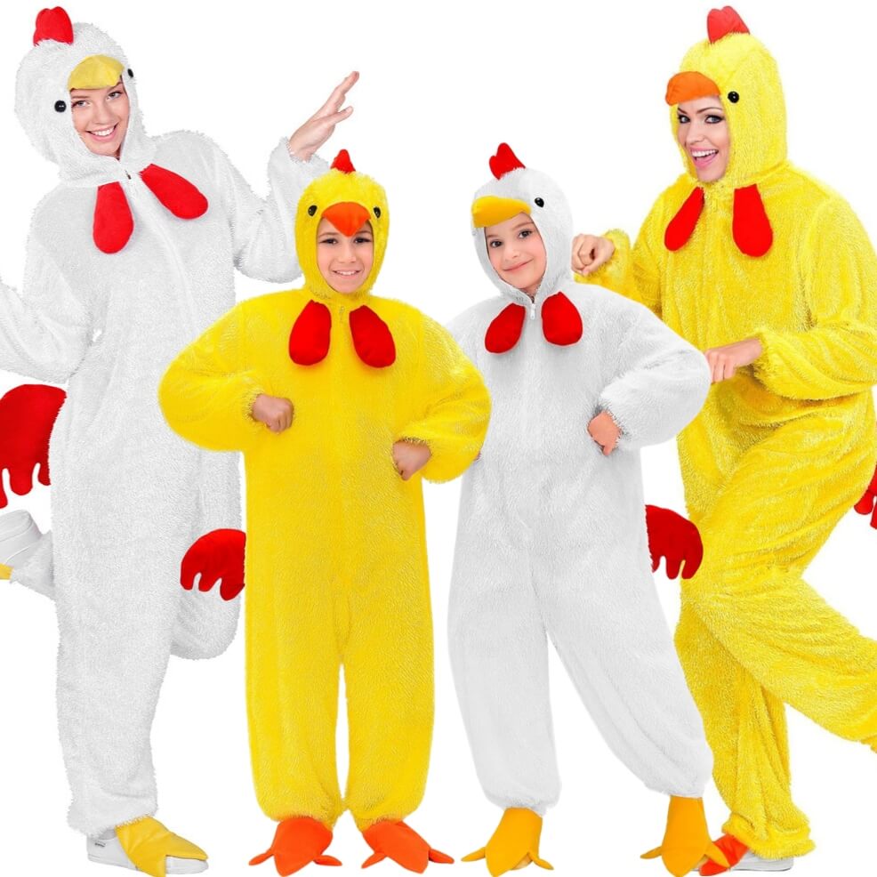 Déguisements de groupe Coqs et Poules Peluches