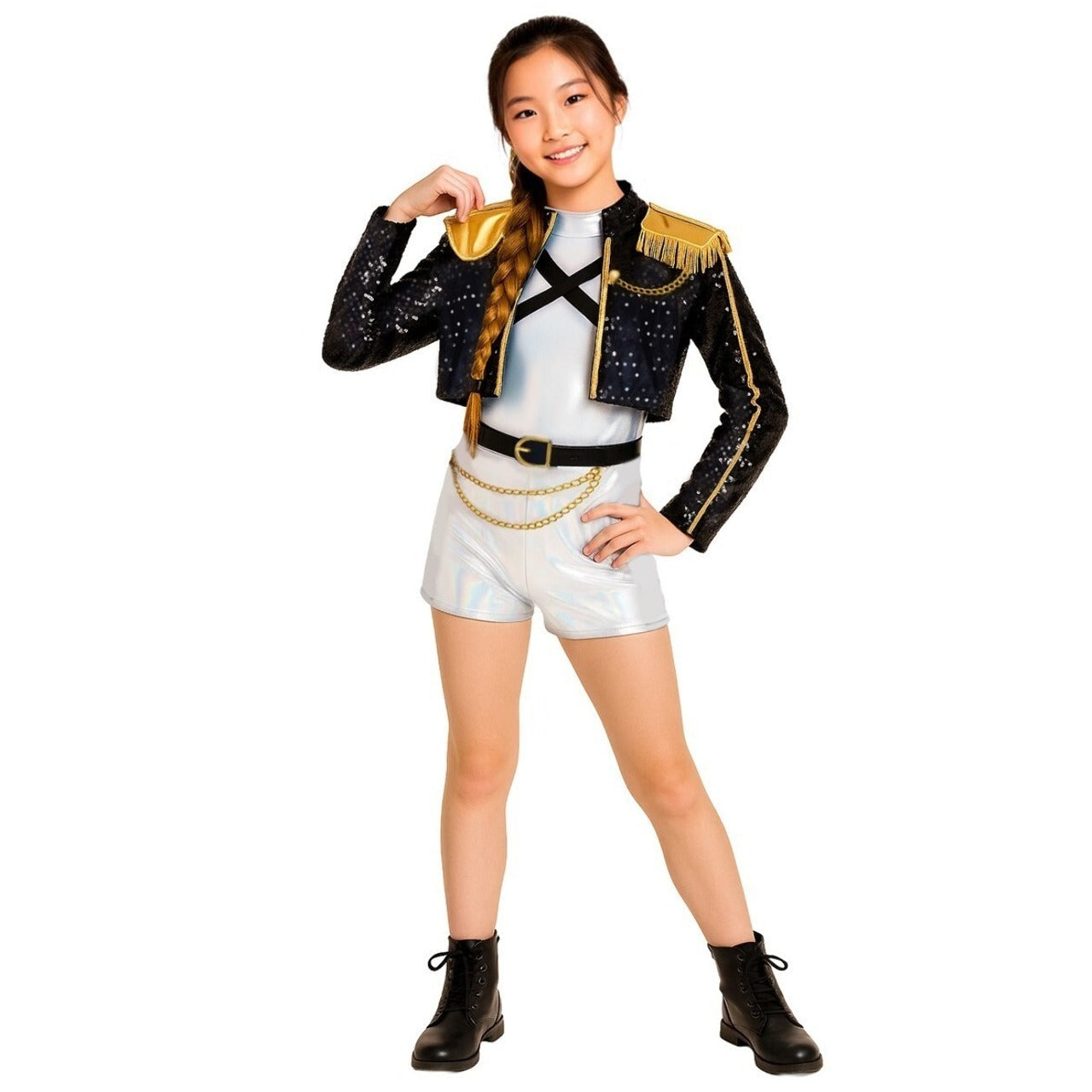 Déguisements de groupe Guerrière K-Pop Rumi & Jinu