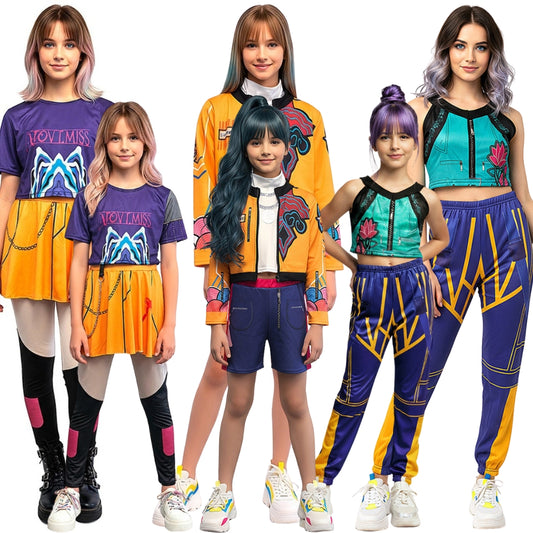 Déguisements de groupe Guerrières K-Pop Huntrix