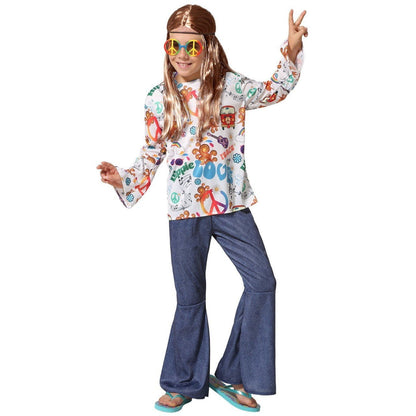 Déguisements de groupe Hippie Multicolore