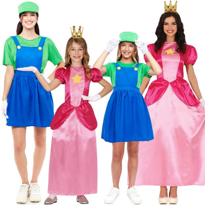 Déguisements en groupe Luigi et la princesse Peach