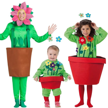 Déguisemente en groupe de Pots de Fleurs
