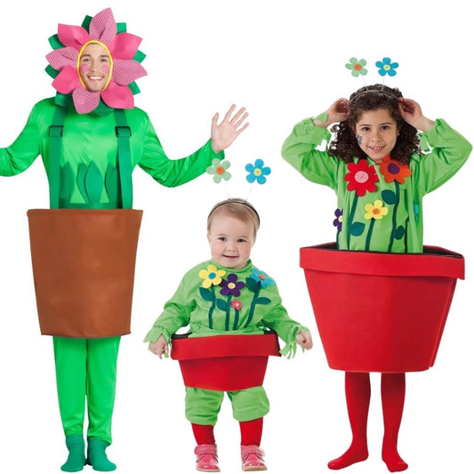 Déguisemente en groupe de Pots de Fleurs