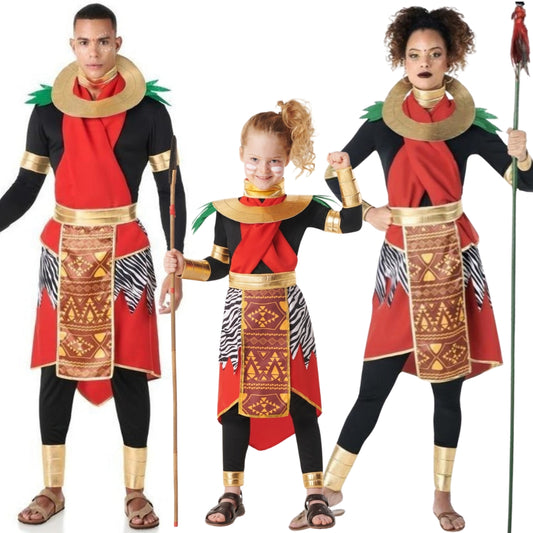 Déguisements en groupe Massaï