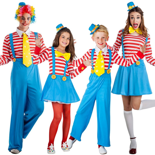 Déguisements de groupe de Clowns à Rayures