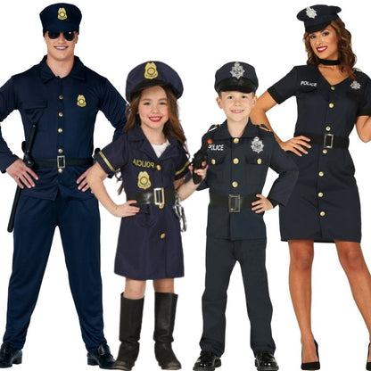 Déguisements de groupe Policiers Officiels