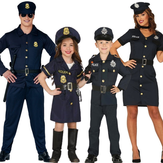 Déguisements en groupe de Policiers Officiels