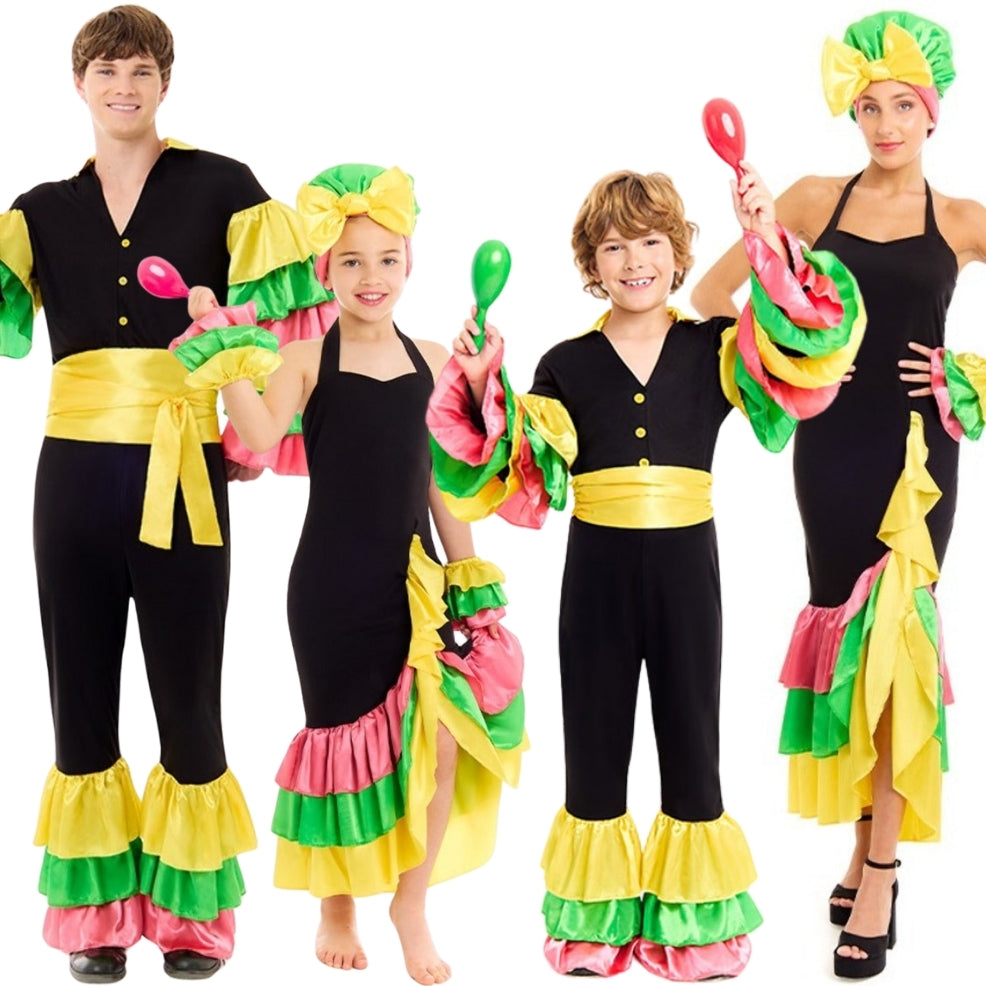 Déguisements en groupe de Rumberos Colorés