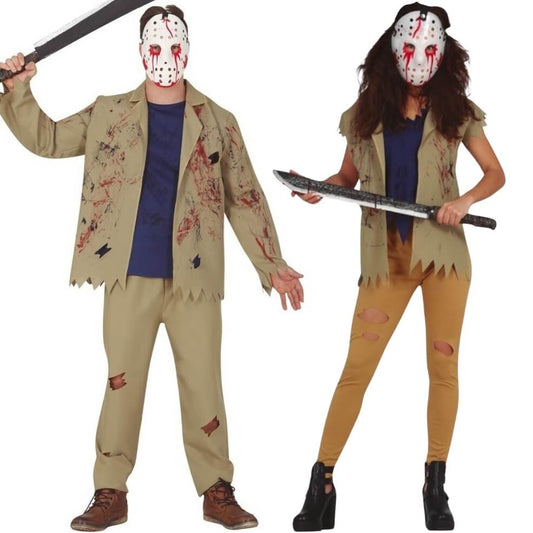 Déguisement de couple d'Assassin Jason