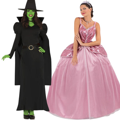 Déguisements en couple de Sorcières Elphaba Glinda