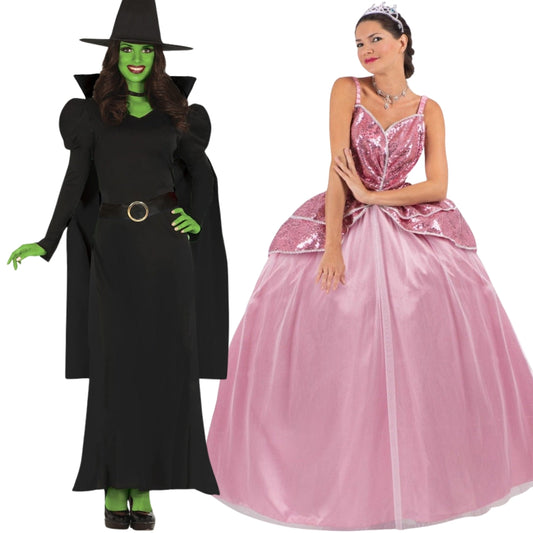 Déguisements en couple de Sorcières Elphaba Glinda