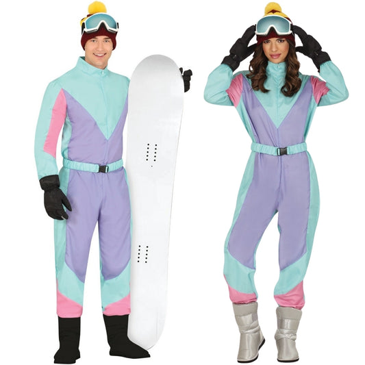 Déguisements en couple de Skieurs Bleus