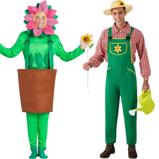 Costumes de couples de Jardinier et Pot de fleurs