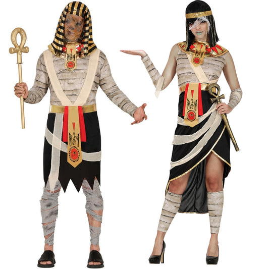 Déguisements en couple de Momies et Pharaon