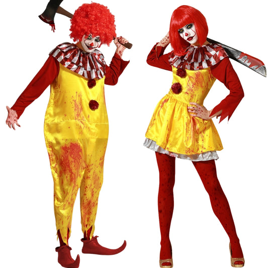 Disfraces en pareja de Payasos McDonald Siniestros