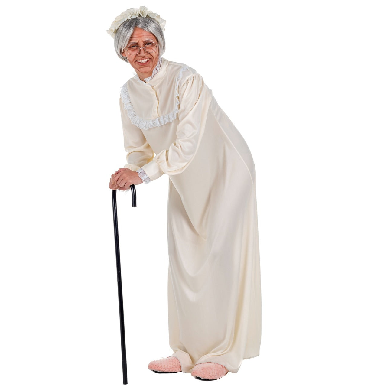 Déguisement de grand-mère chemise de nuit pour adulte