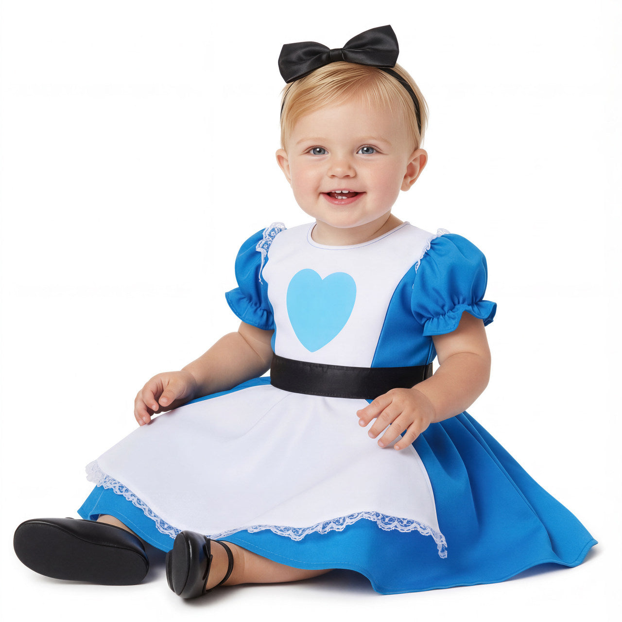 Déguisement d'Alice au pays des merveilles bleu pour bébé