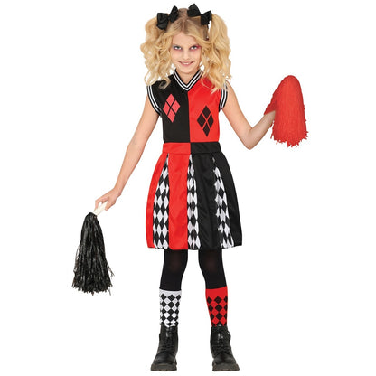 Déguisement de pom-pom girl Harlequin pour fille