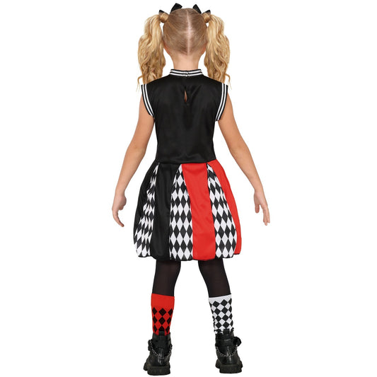 Déguisement de pom-pom girl Harlequin pour fille