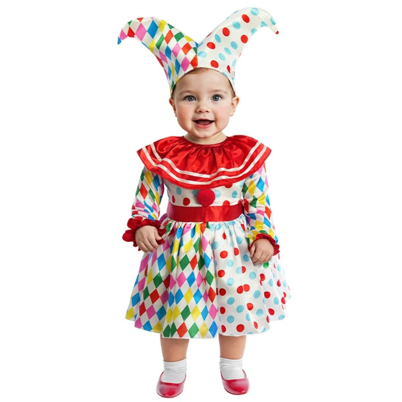 Déguisement Arlequin Robe à Pois bébé