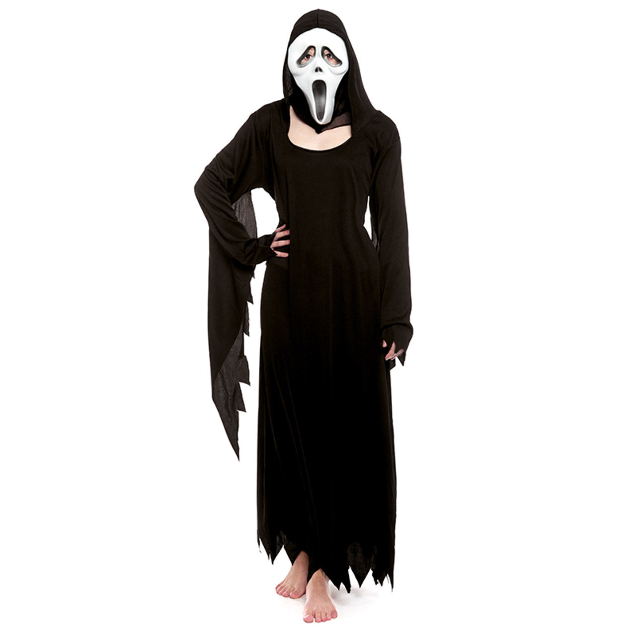 Déguisement de tueuse Scream noir pour femme