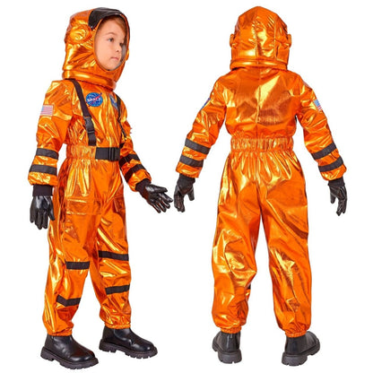 Déguisement d'Astronaute Space Orange pour enfant