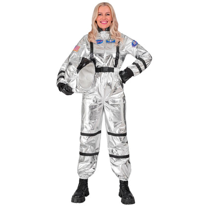 Déguisement d'Astronaute Space Argent pour femme
