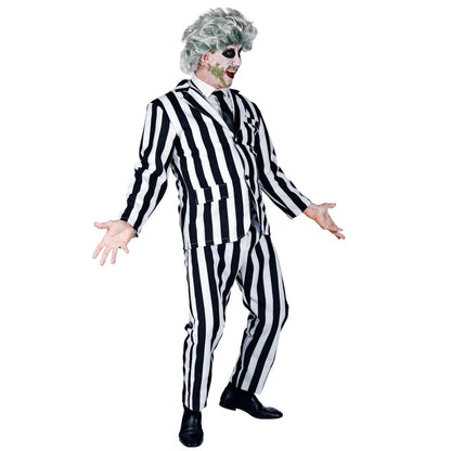 Déguisement de Fantôme à Rayures Bicolore pour homme