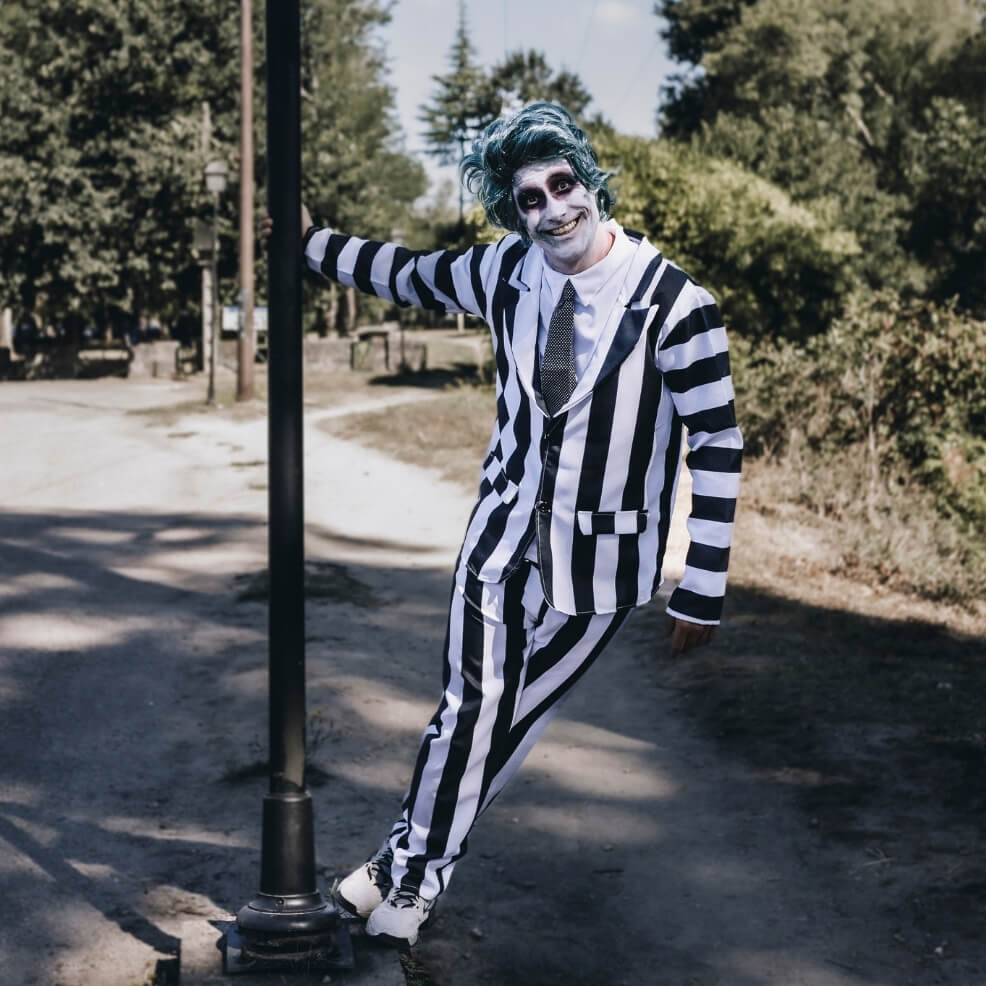 Déguisement de Fantôme à Rayures pour homme