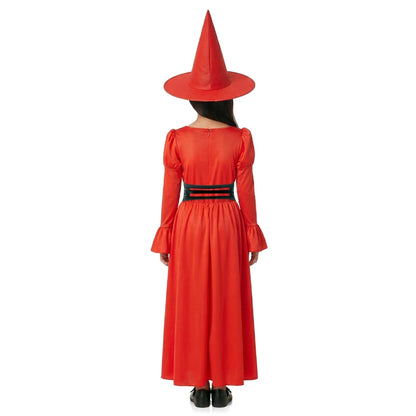 Déguisement Sorcière Rouge Corset fille