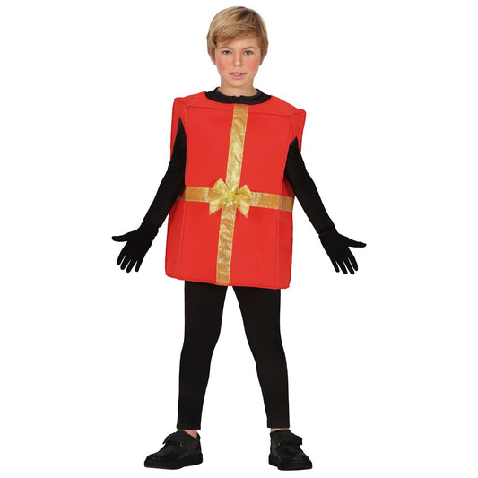 Déguisement de Boîte Cadeau Rouge enfant