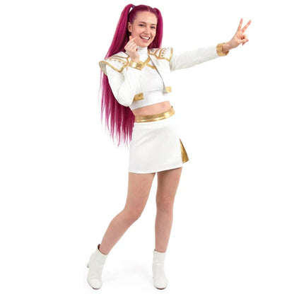 Déguisement de Chanteuse K-Pop Blanche Deluxe pour femme