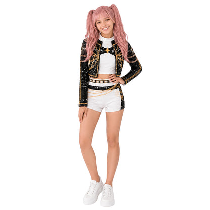 Déguisement de Chanteuse K-Pop Blanche Luxury pour femme